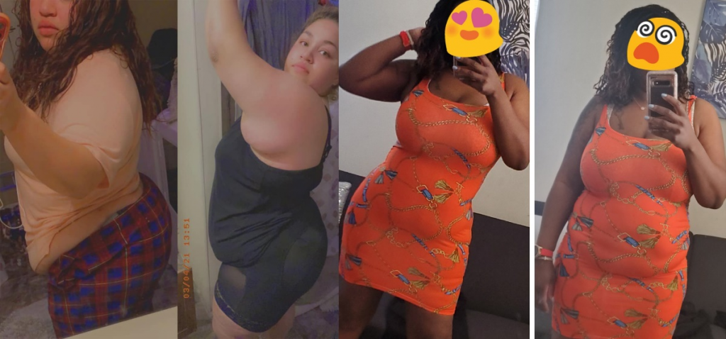 shapewear before and after